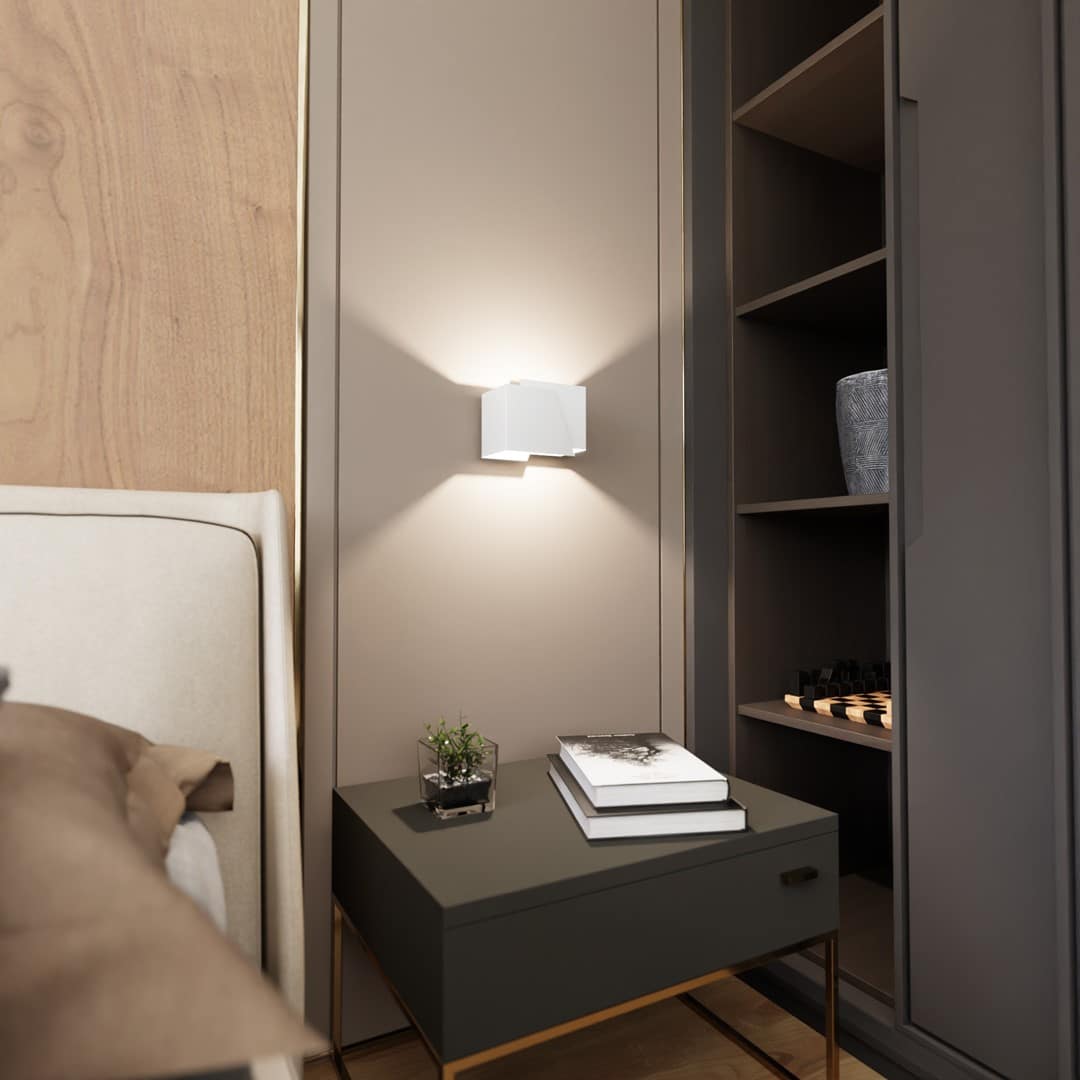 Wandlamp Frost 8211 Ijswit Metaal