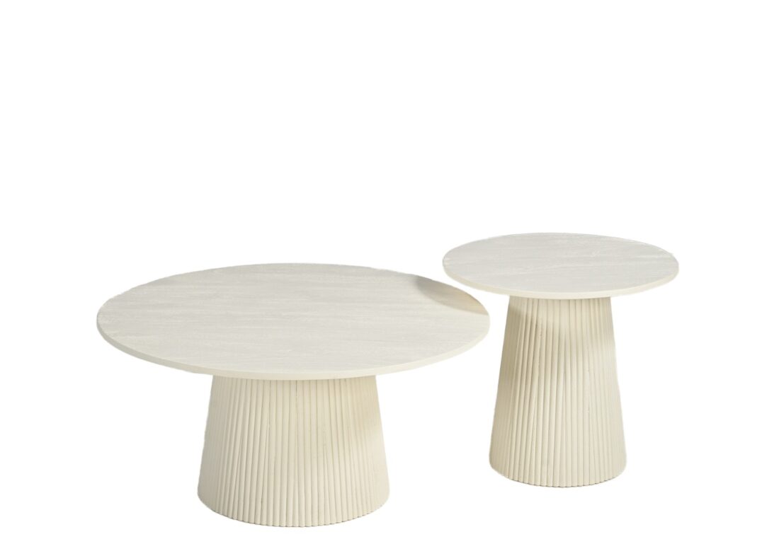 Salontafel Patrice 8211 Beige Hardhout 8211 80 Cm