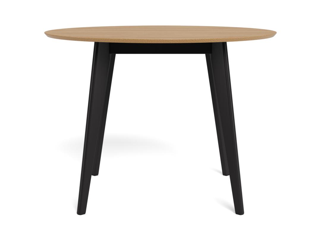 Eetkamertafel Roxby 8211 Eiken Fineer Zwart 8211 Rond 105 Cm Eetkamertafel Roxby 8211 Eiken Fineer Zwart 8211 Rond 105 Cm
