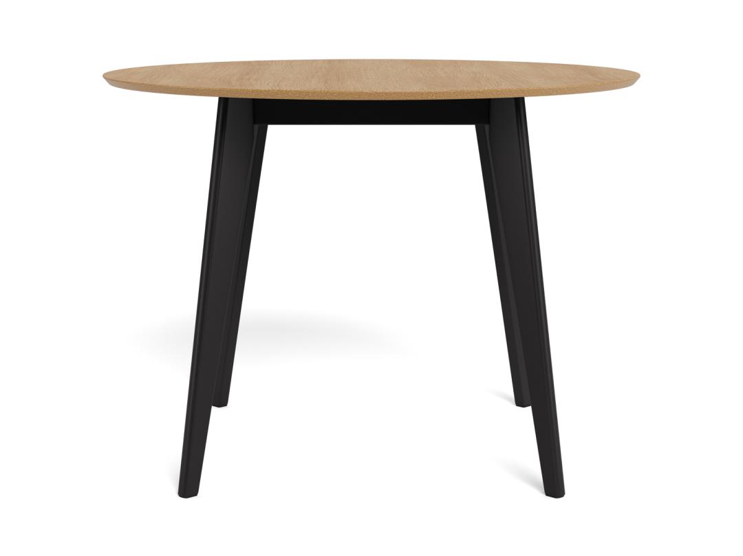 Eetkamertafel Roxby 8211 Eiken Fineer Zwart 8211 Rond 105 Cm Eetkamertafel Roxby 8211 Eiken Fineer Zwart 8211 Rond 105 Cm