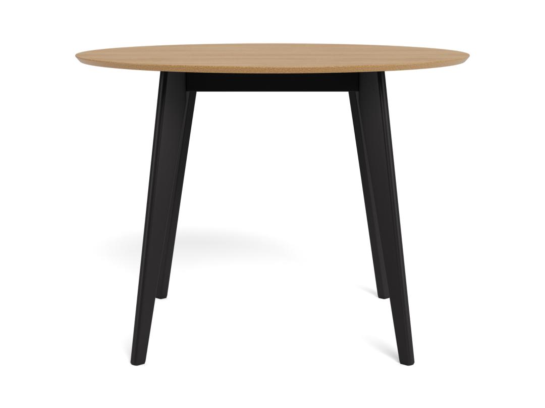 Eetkamertafel Roxby 8211 Eiken Fineer Zwart 8211 Rond 105 Cm Eetkamertafel Roxby 8211 Eiken Fineer Zwart 8211 Rond 105 Cm