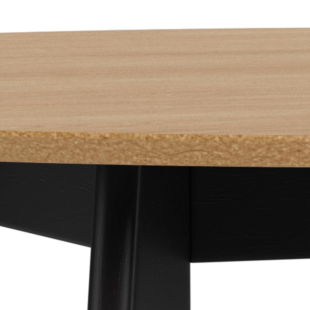 Eetkamertafel Roxby 8211 Eiken Fineer Zwart 8211 Rond 105 Cm Eetkamertafel Roxby 8211 Eiken Fineer Zwart 8211 Rond 105 Cm