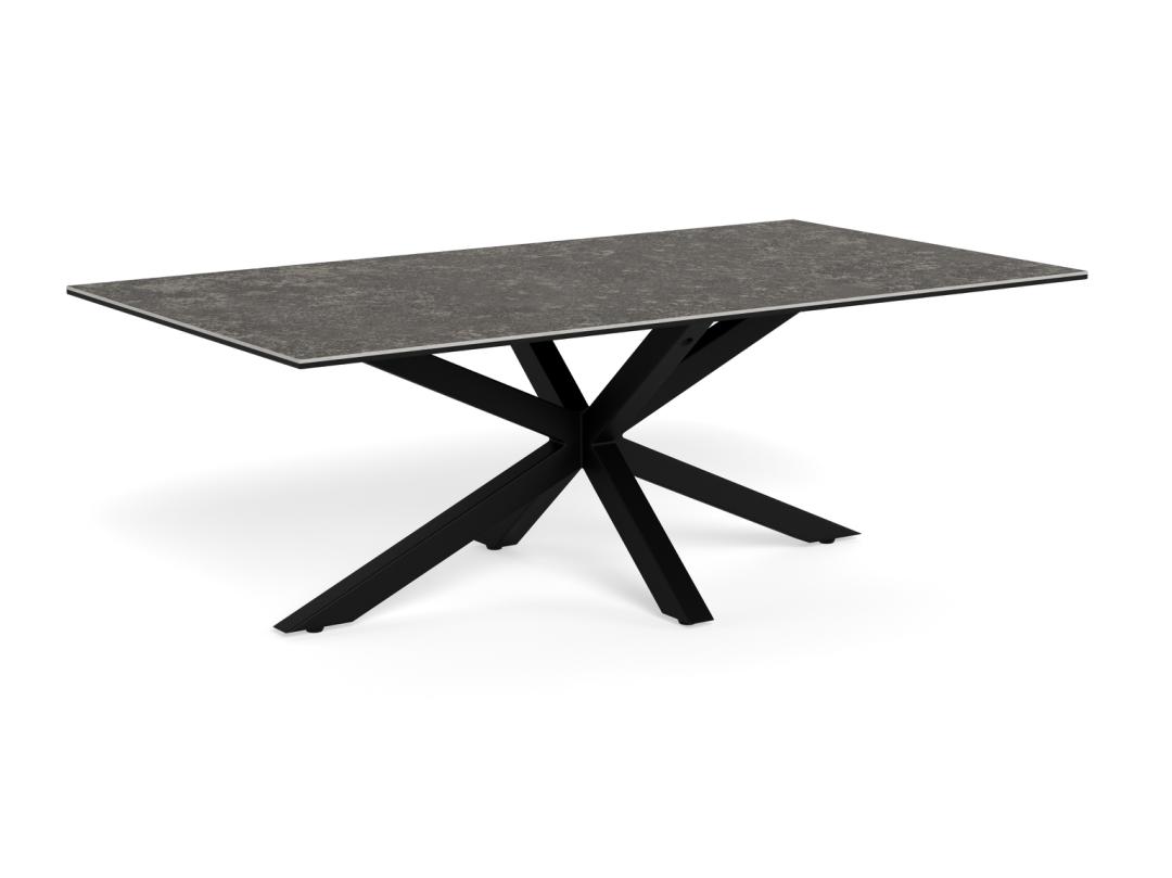 Salontafel Hemel 8211 Zwart Ruw Keramisch Blad 8211 Metaal