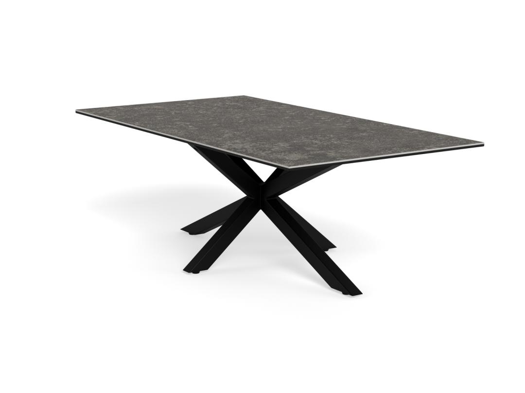 Salontafel Hemel 8211 Zwart Ruw Keramisch Blad 8211 Metaal