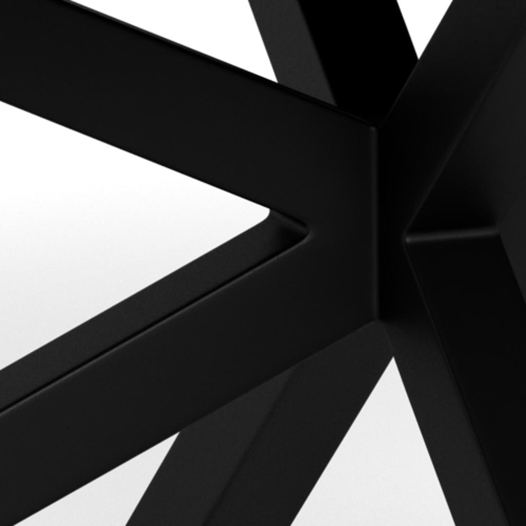 Salontafel Hemel 8211 Zwart Ruw Keramisch Blad 8211 Metaal