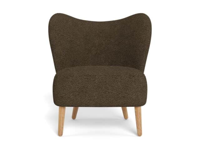 Loungestoel Elmont 8211 Stof Orson Bruin 8211 Eikenhout