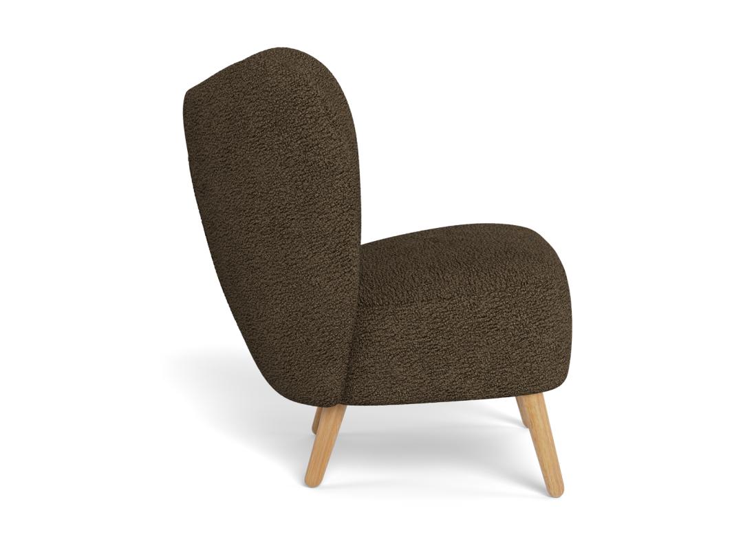 Loungestoel Elmont 8211 Stof Orson Bruin 8211 Eikenhout Loungestoel Elmont 8211 Stof Orson Bruin 8211 Eikenhout