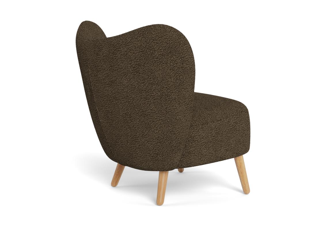 Loungestoel Elmont 8211 Stof Orson Bruin 8211 Eikenhout Loungestoel Elmont 8211 Stof Orson Bruin 8211 Eikenhout