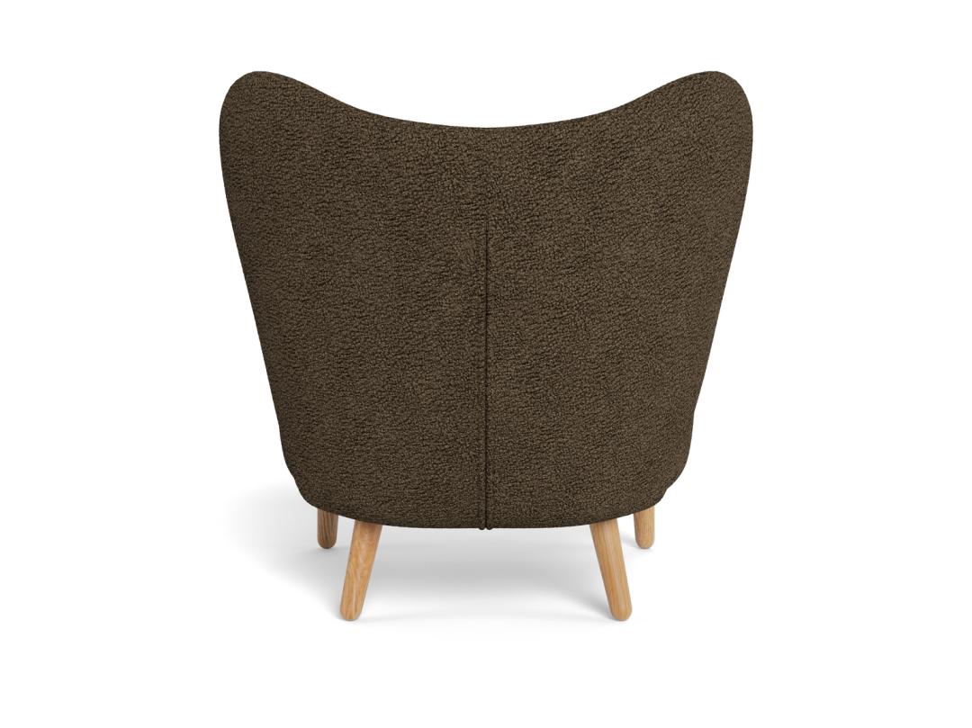 Loungestoel Elmont 8211 Stof Orson Bruin 8211 Eikenhout Loungestoel Elmont 8211 Stof Orson Bruin 8211 Eikenhout