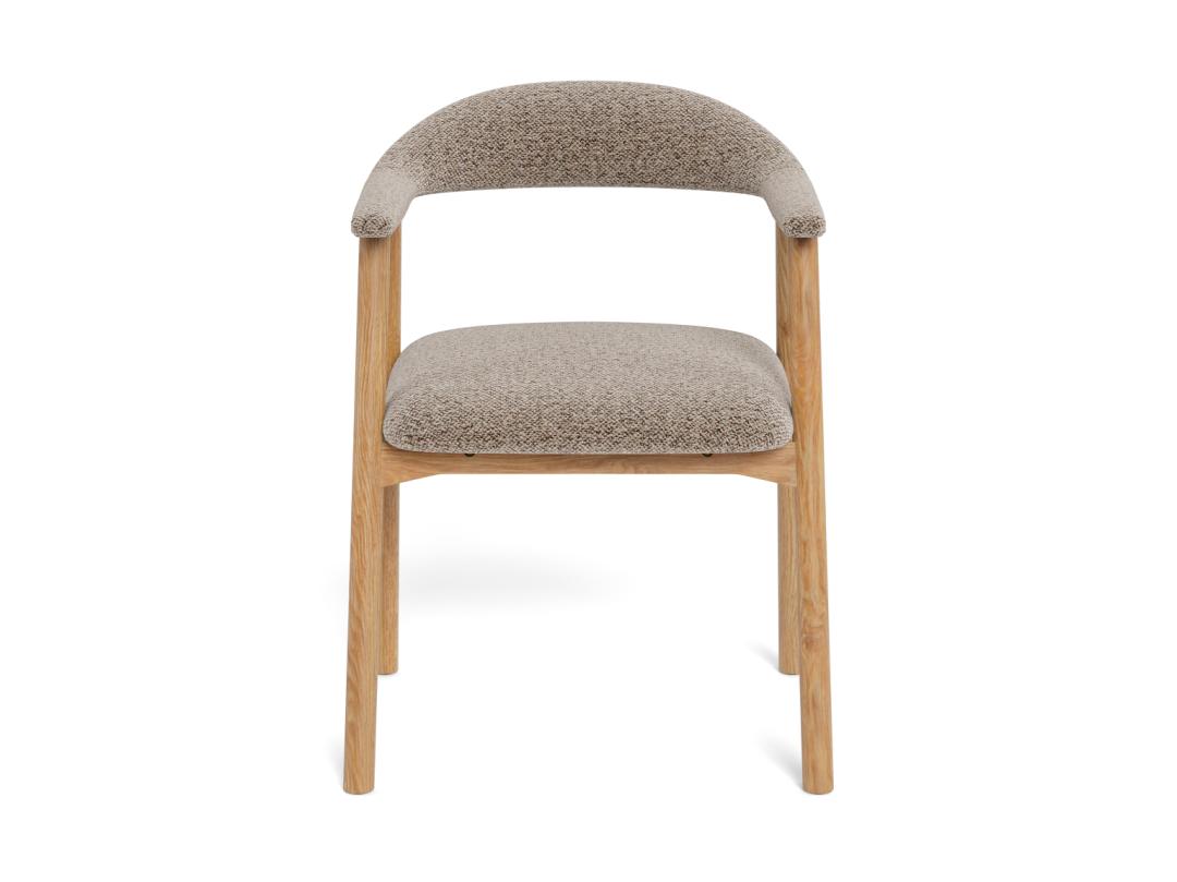 Eetkamerstoel Addi 8211 Stof Monza Beige 8211 Geolied Eikenhout Minimale Bestelling 2 Stuks