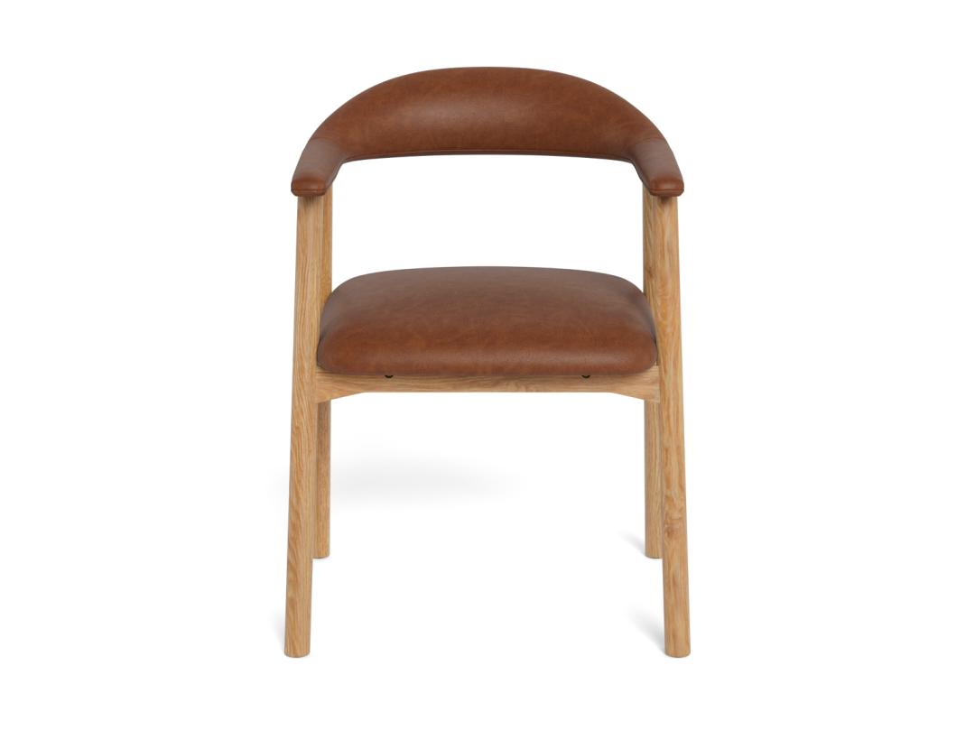 Eetkamerstoel Addi 8211 Pu Retro Brandy 8211 Geolied Eikenhout Minimale Bestelling 2 Stuks
