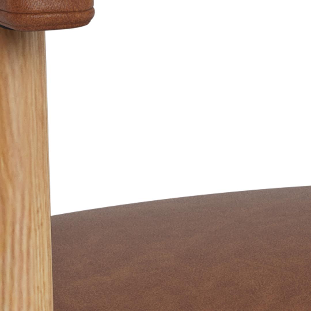 Eetkamerstoel Addi 8211 Pu Retro Brandy 8211 Geolied Eikenhout Minimale Bestelling 2 Stuks