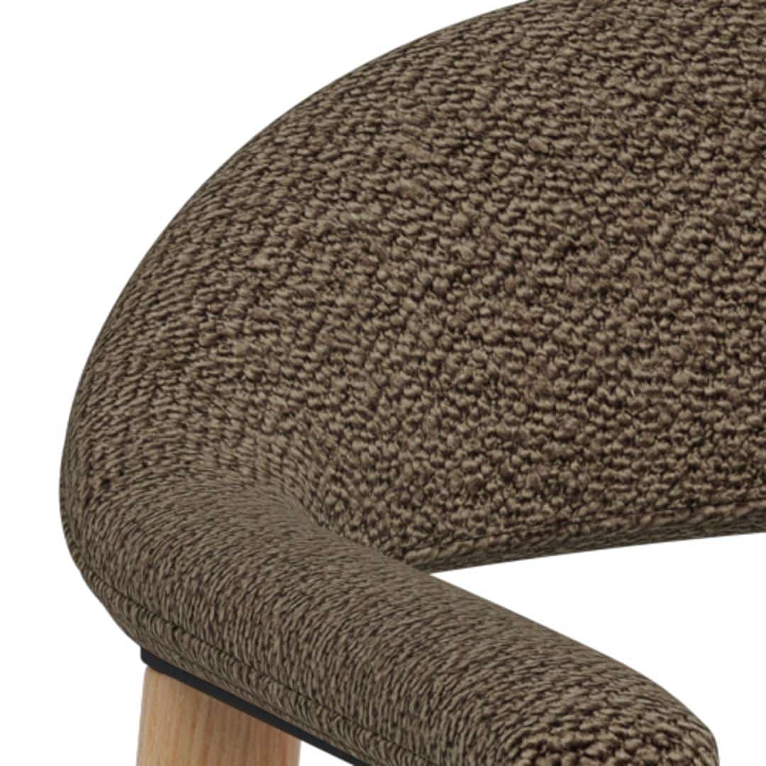 Eetkamerstoel Addi 8211 Stof Monza Taupe 8211 Geolied Eikenhout Minimale Bestelling 2 Stuks