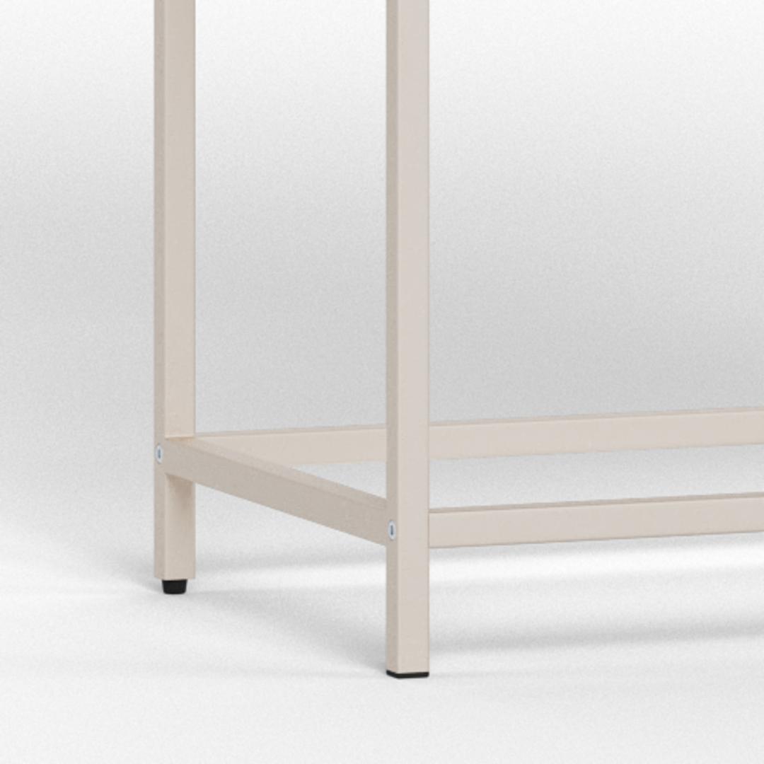 Vitrinekast Seaford 8211 Grijs Gepoedercoat Stalen Frame