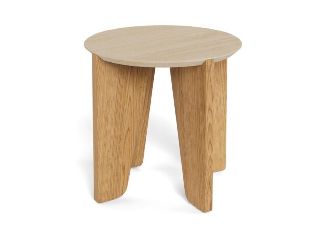 Bijzettafel Dockland 8211 Ruw Travertijn 8211 Eiken Melamine