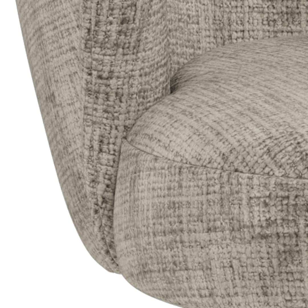 Eetkamerstoel Darlene 8211 Stof Juta Grijs 8211 Staal