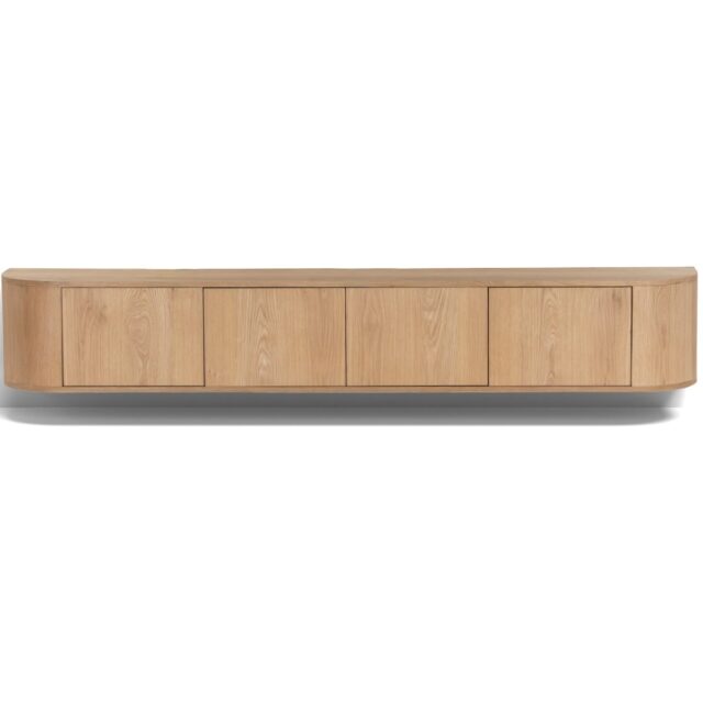 Tv Dressoir Novero 8211 Naturel Oak Kleur 8211 Zwevend 8211 220 Cm