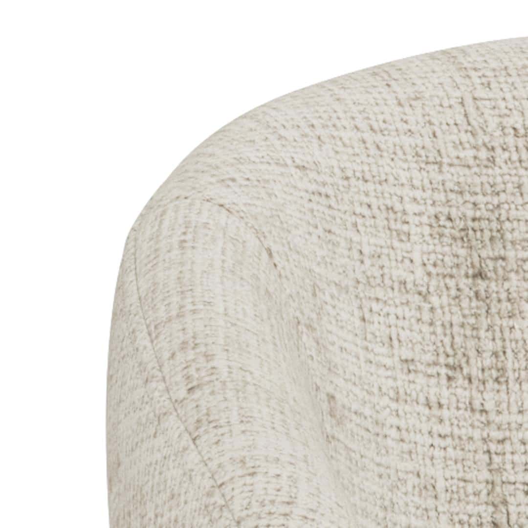 Eetkamerstoel Darlene 8211 Stof Juto Beige 8211 Eikenhout Minimale Bestelling 2 Stuks