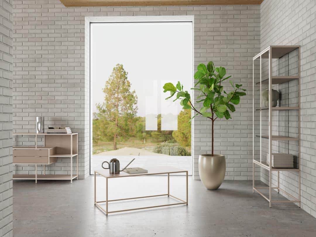 Salontafel Seaford 8211 Grijs Ruw Melamine 8211 Grijs Metaal