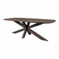 Eetkamertafel Lissabon - Massief mangohout - Houten kruispoot - 210 cm