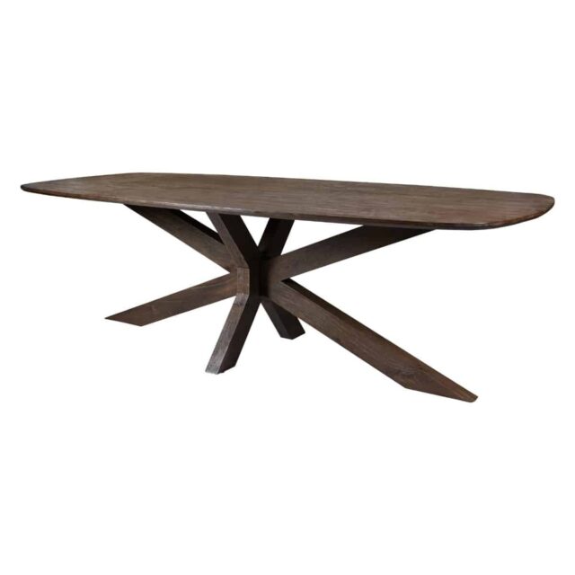 Eetkamertafel Lissabon 8211 Massief Mangohout 8211 Houten Kruispoot 8211 240 Cm