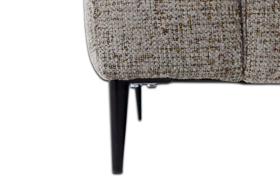 Zitcombinatie Bovino 8211 2 5 Vst Links Ottomane Vst Rechts 8211 Stof Grijs Bella 15