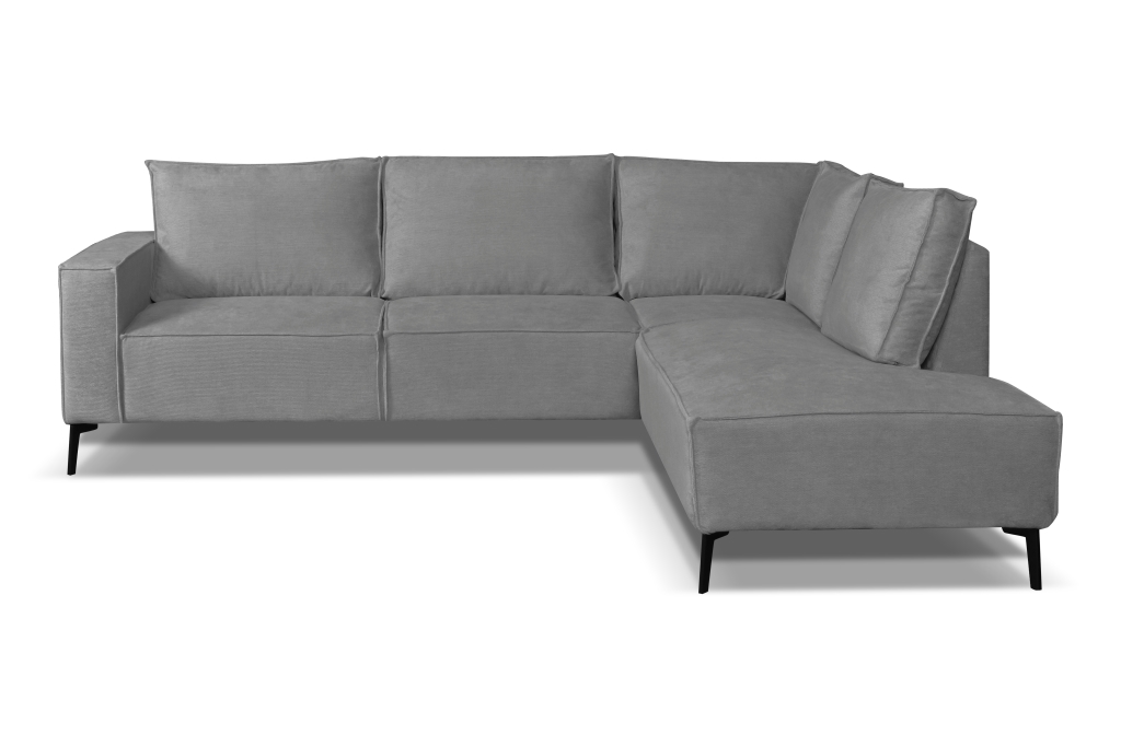 Zitcombinatie Ellie 8211 2 5 Vst Links Ottomane Vst Rechts 8211 Stof Grijs Memphis 6