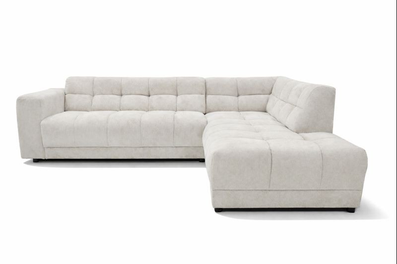 Zitcombinatie Wave 8211 2 5 Vst Links Ottomane Vst Rechts 8211 Stof Beige Egon 26