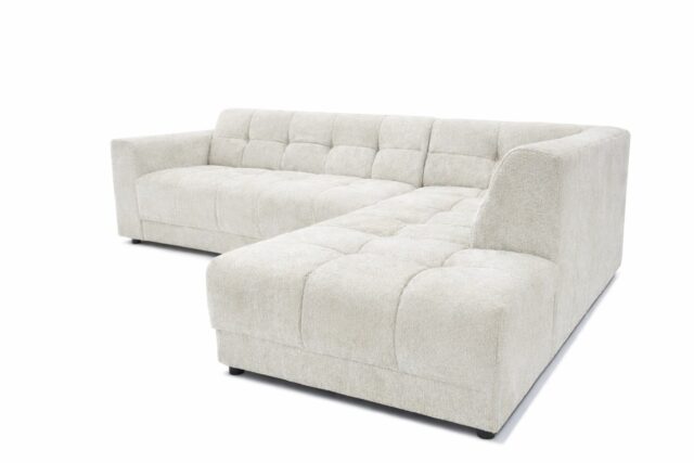 Zitcombinatie Wave 8211 2 5 Vst Links Ottomane Vst Rechts 8211 Stof Beige Egon 26