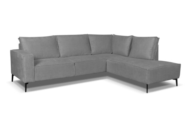 Zitcombinatie Ellie 8211 2 5 Vst Links Ottomane Vst Rechts 8211 Stof Grijs Memphis 6