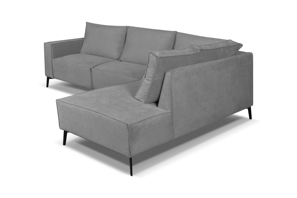 Zitcombinatie Ellie 8211 2 5 Vst Links Ottomane Vst Rechts 8211 Stof Grijs Memphis 6