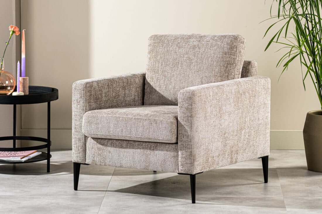 1 Zits Fauteuil E720 8211 Stof Elite Champagne