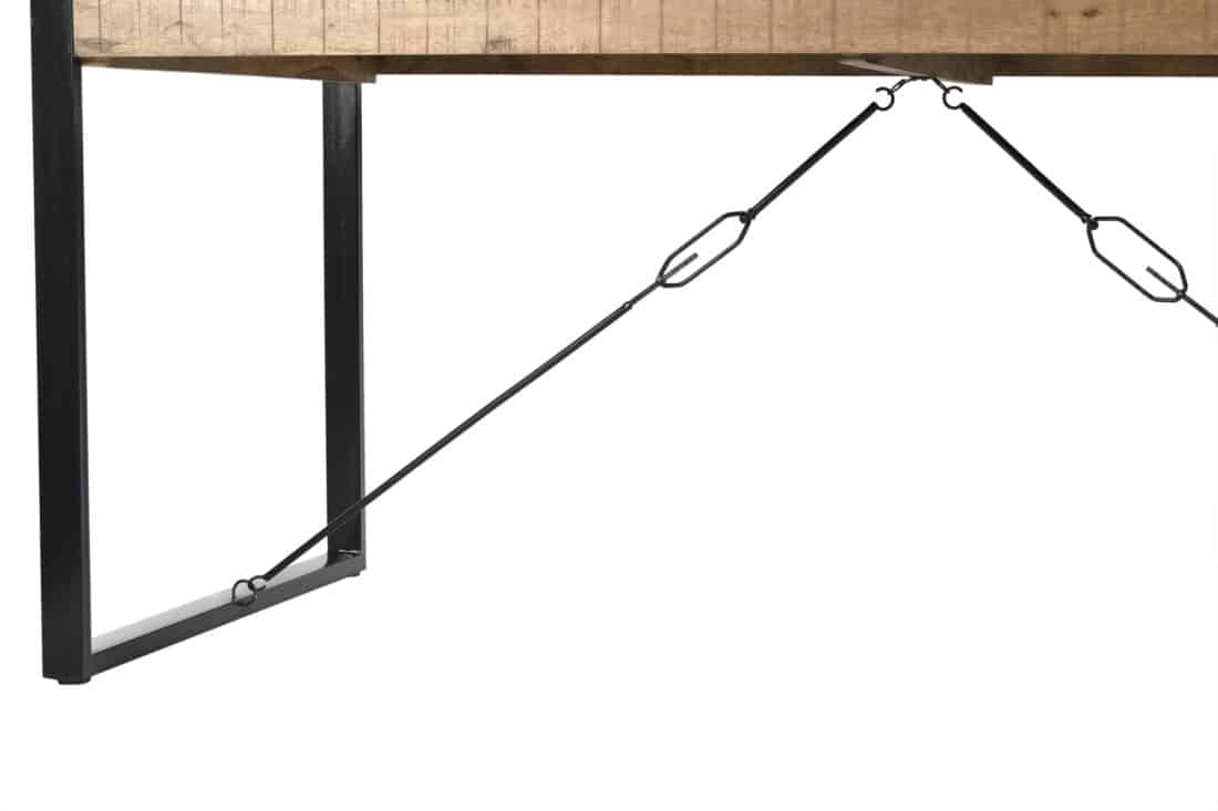 Eetkamertafel Nairobi 8211 Mangohout 8211 Metaal 8211 160 215 90 Cm Eetkamertafel Nairobi 8211 Mangohout 8211 Metaal 8211 160 215 90 Cm