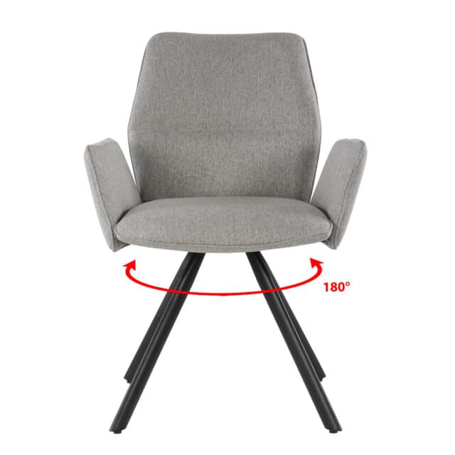 Eetkamerstoel Diana 8211 Stof Taupe 8211 Metaal Minimale Bestelling 2 Stuks