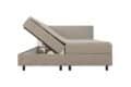 Mörgenn boxspring met opbergruimte beige 140x200