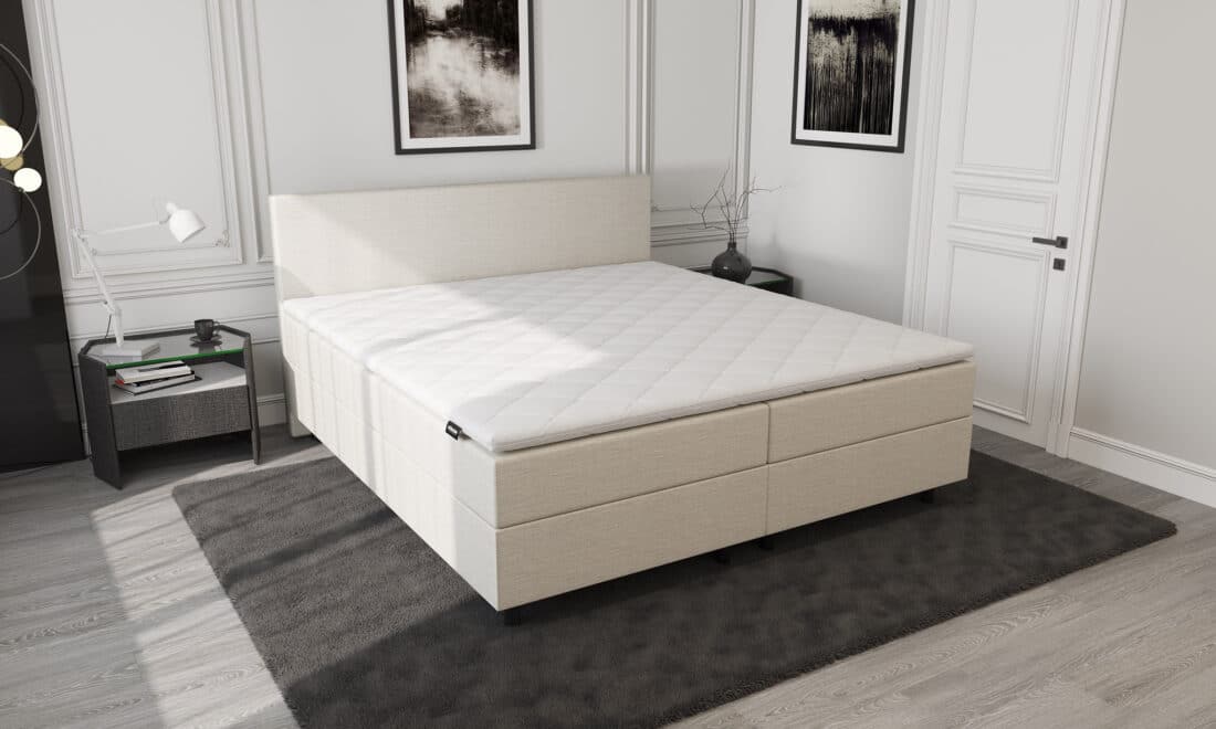 Mrgenn Boxspring Met Opbergruimte Beige 140 215 200