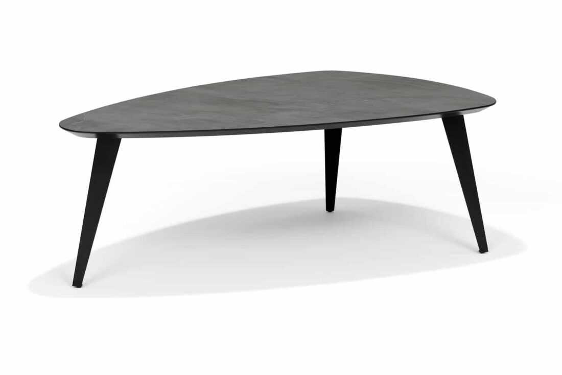 Salontafel Switch Dion 8211 Leisteen Zilver 8211 130 215 70 Cm 8211 Niervorm 8211 45 Cm