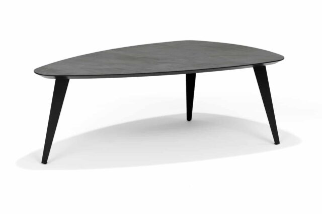 Salontafel Switch Dion 8211 Leisteen Zilver 8211 130 215 70 Cm 8211 Niervorm 8211 45 Cm