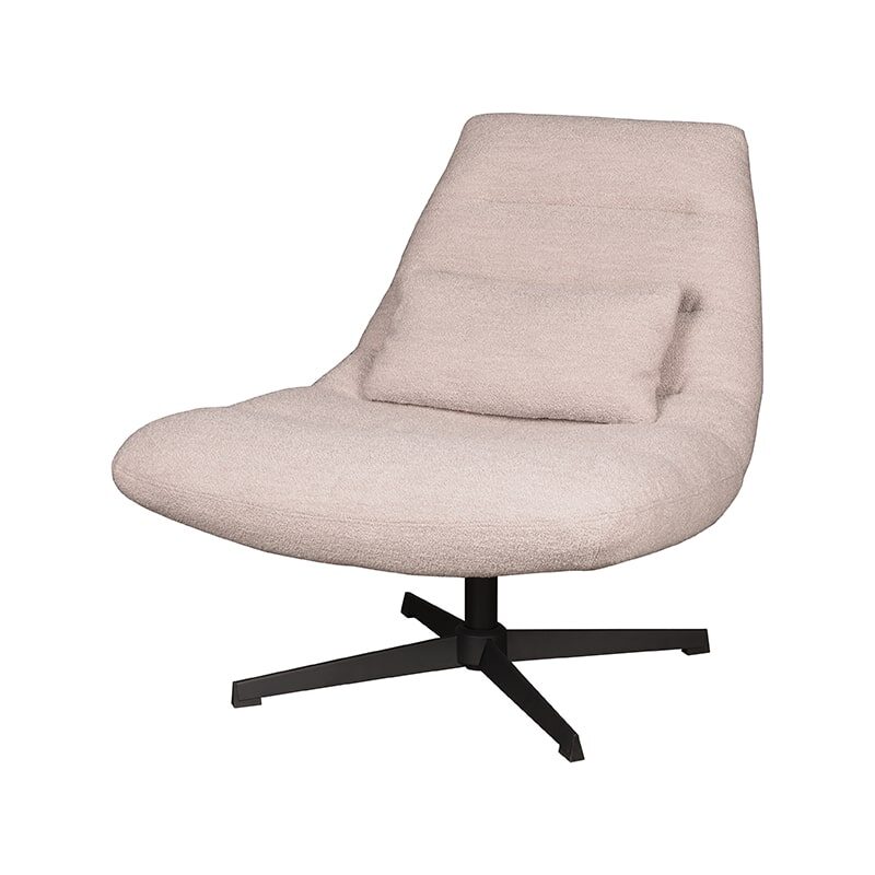 Fauteuil Nox 8211 Stof Naturel Boucl 8211 Metaal