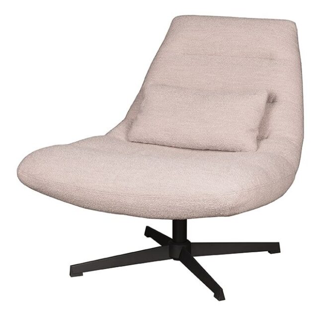 Fauteuil Nox 8211 Stof Naturel Boucl 8211 Metaal