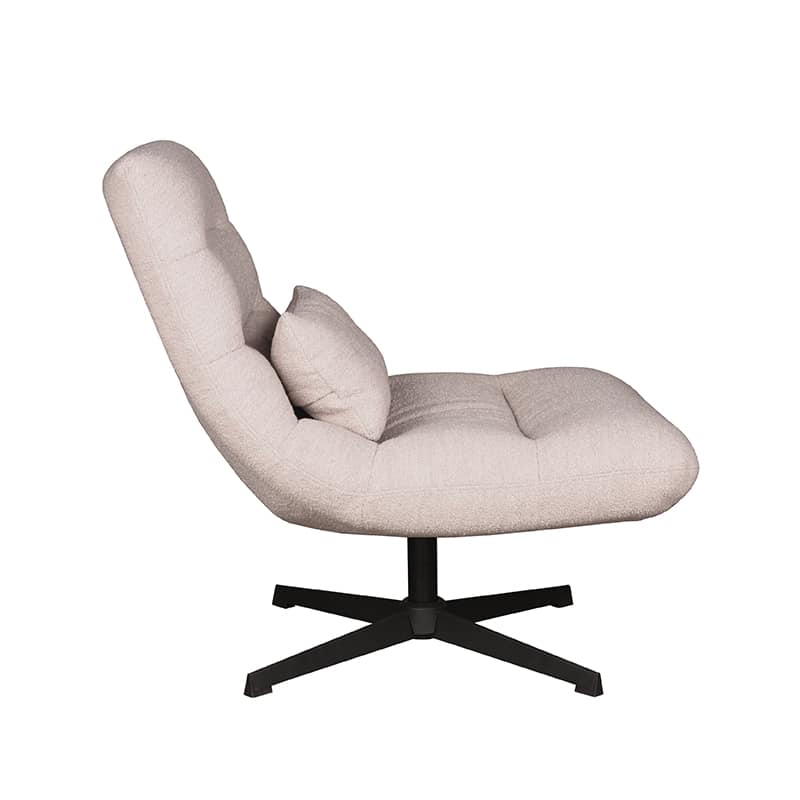 Fauteuil Nox 8211 Stof Naturel Boucl 8211 Metaal