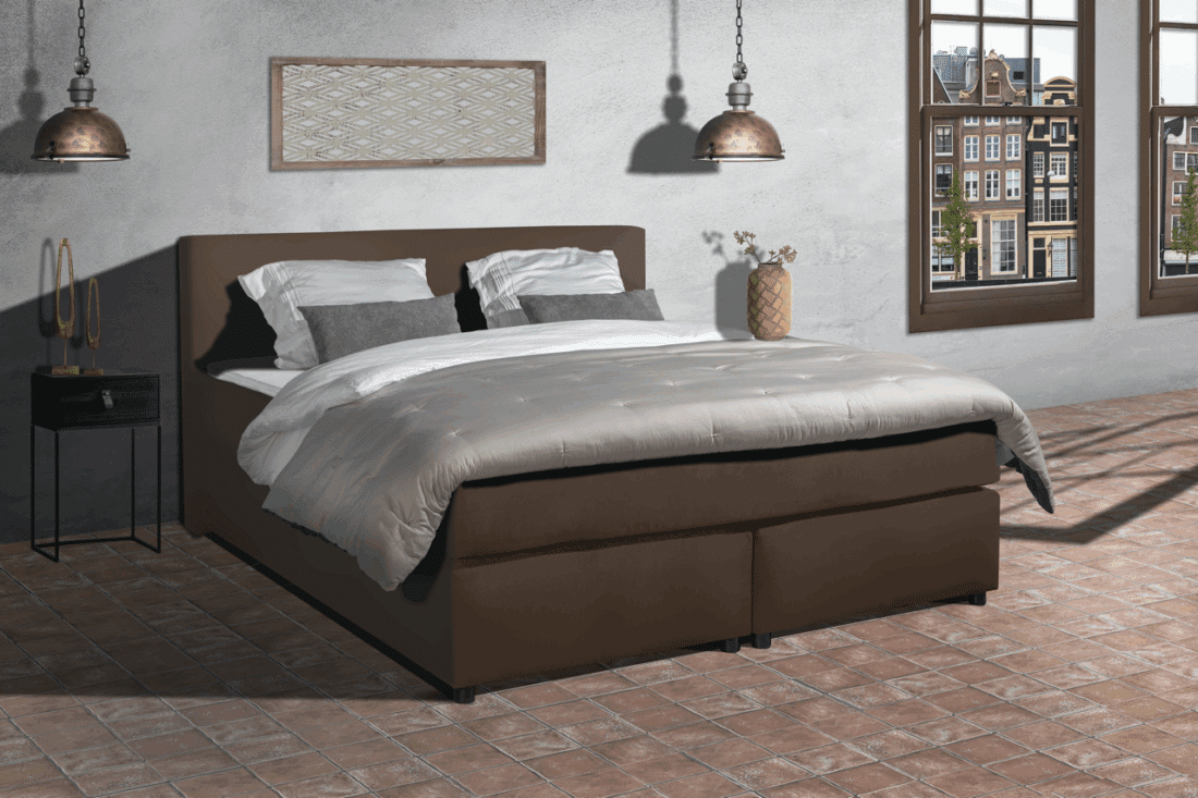Mrgenn Boxspring Parga 8211 Lederlook 8211 Compleet Set 8211 90 215 200 Mrgenn Boxspring Parga 8211 Lederlook 8211 Compleet Set 8211 90 215 200