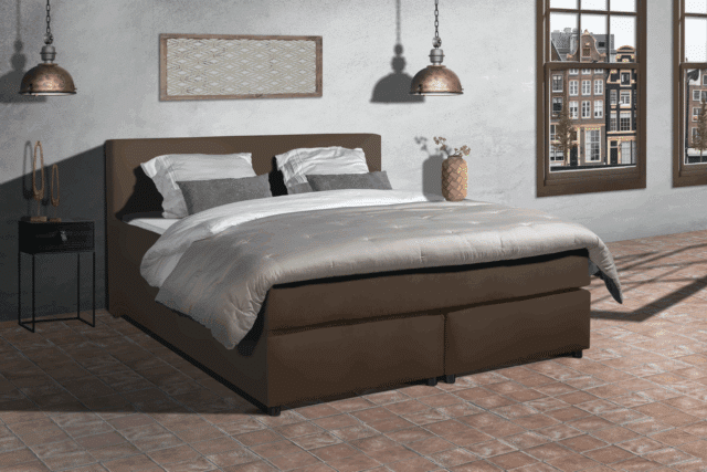 Mrgenn Boxspring Parga 8211 Lederlook 8211 Volledige Set 8211 180 215 200