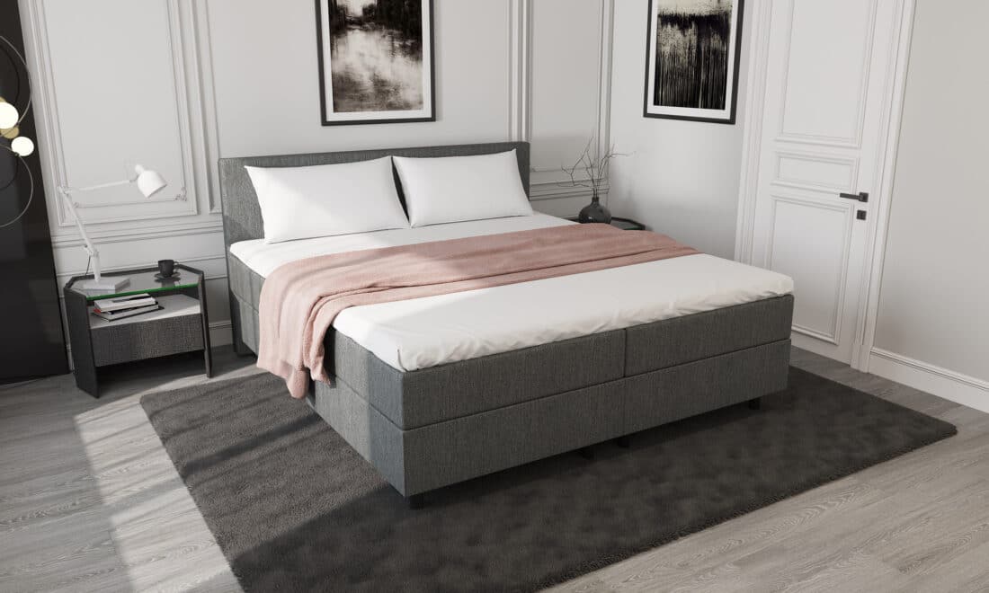 Mrgenn Opbergboxspring Antraciet 160 215 200