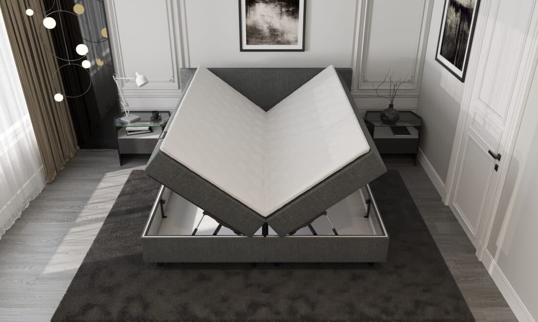 Mrgenn Opbergboxspring Antraciet 180 215 200