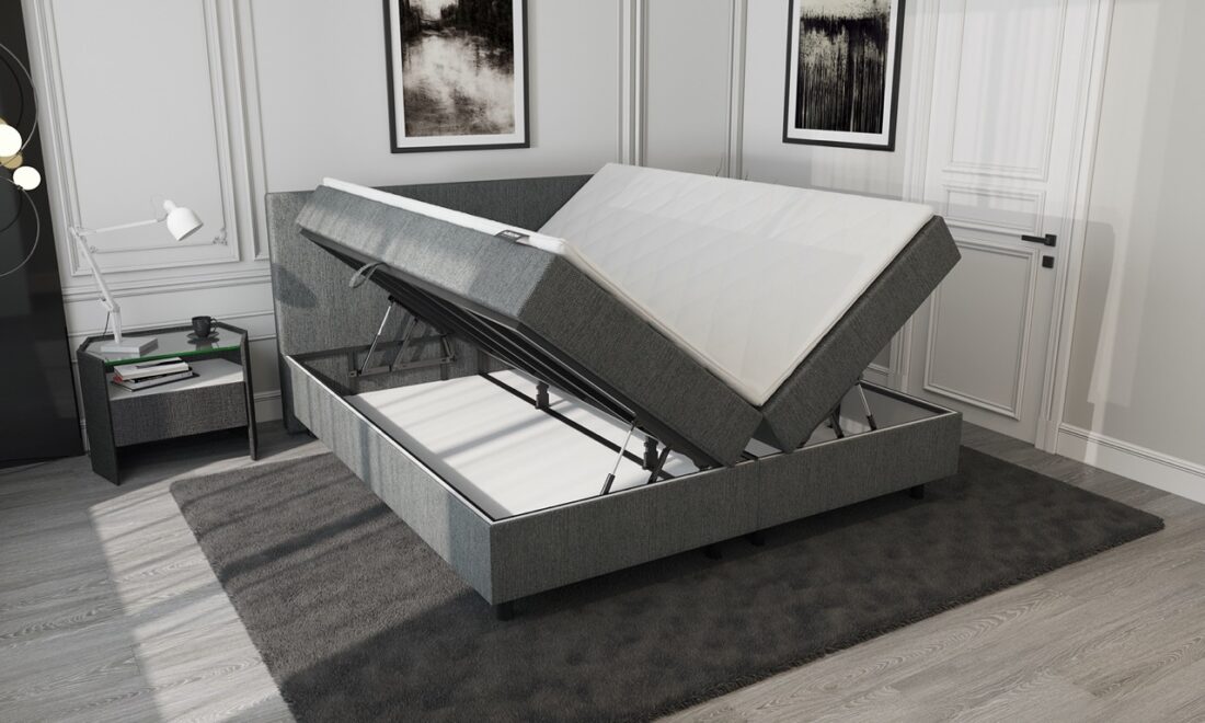 Mrgenn Opbergboxspring Antraciet 180 215 200