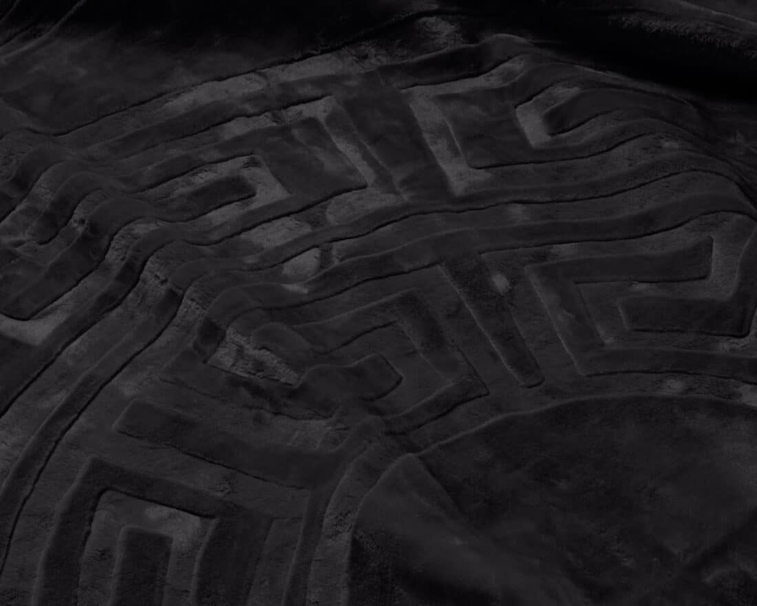 Deken Zeta Gemboste 8211 Zwart 8211 200 215 240 Cm