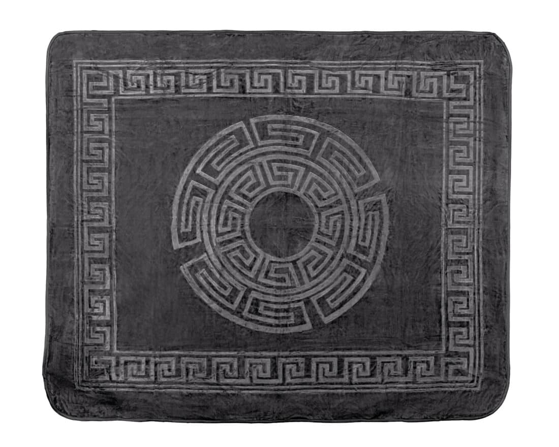 Deken Zeta Gembosseerd 8211 Antraciet 8211 Met Relif 8211 200 215 240 Cm