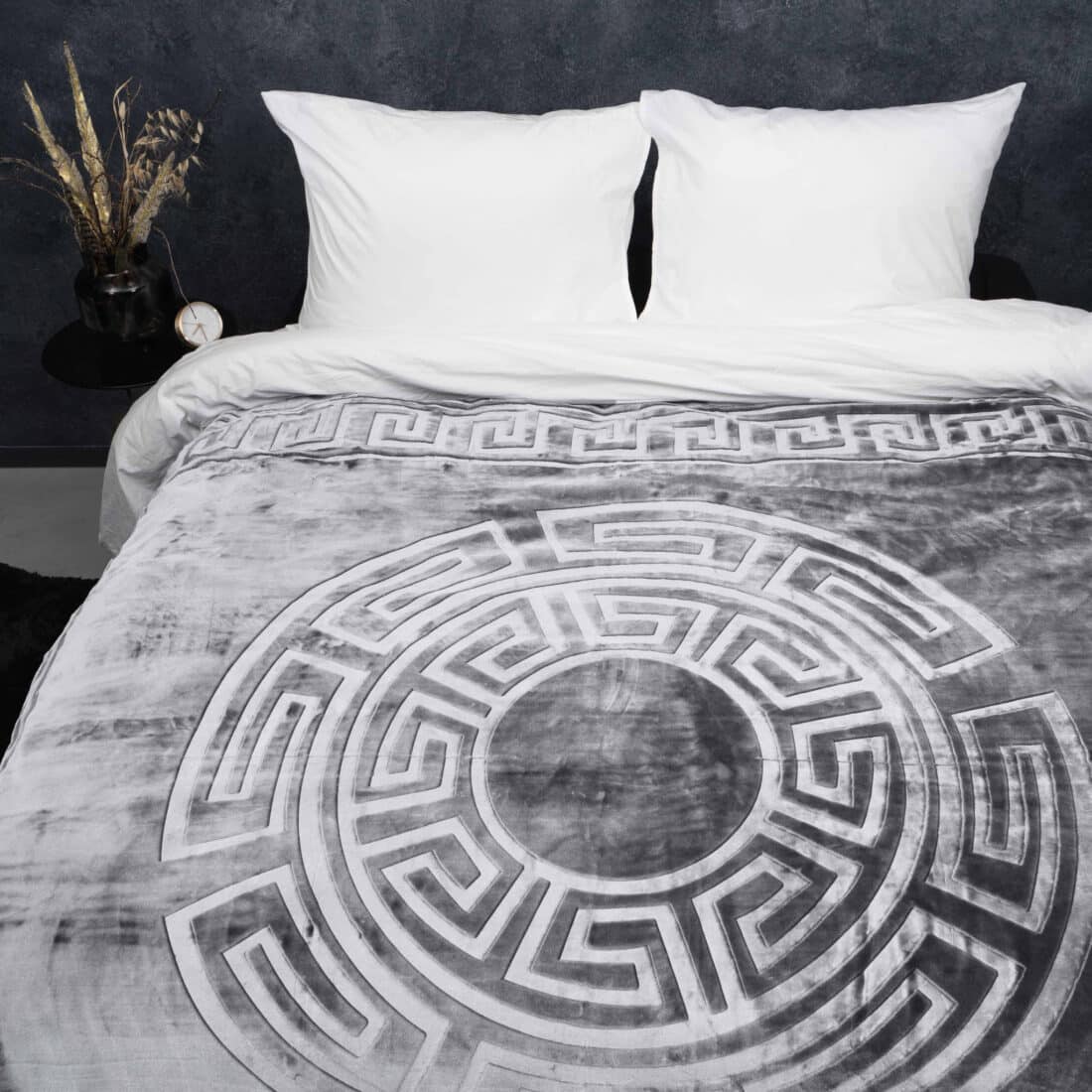 Deken Fleece Gemboste Zeta 8211 Grijs 8211 200 215 240 Cm