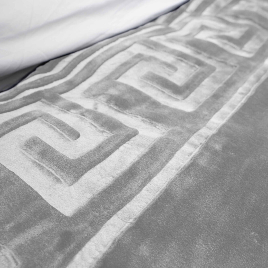 Deken Fleece Gemboste Zeta 8211 Grijs 8211 200 215 240 Cm